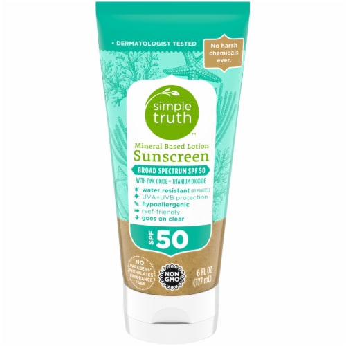 Simple Truth Mineral Based SPF 50 Sunscreen Lotion