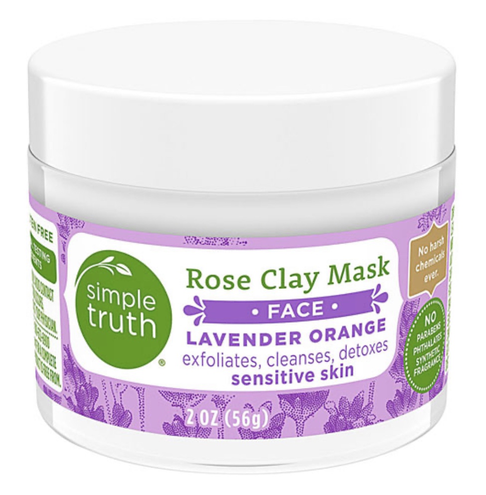 Simple Truth Rose Clay Lavender And Orange Face Mask