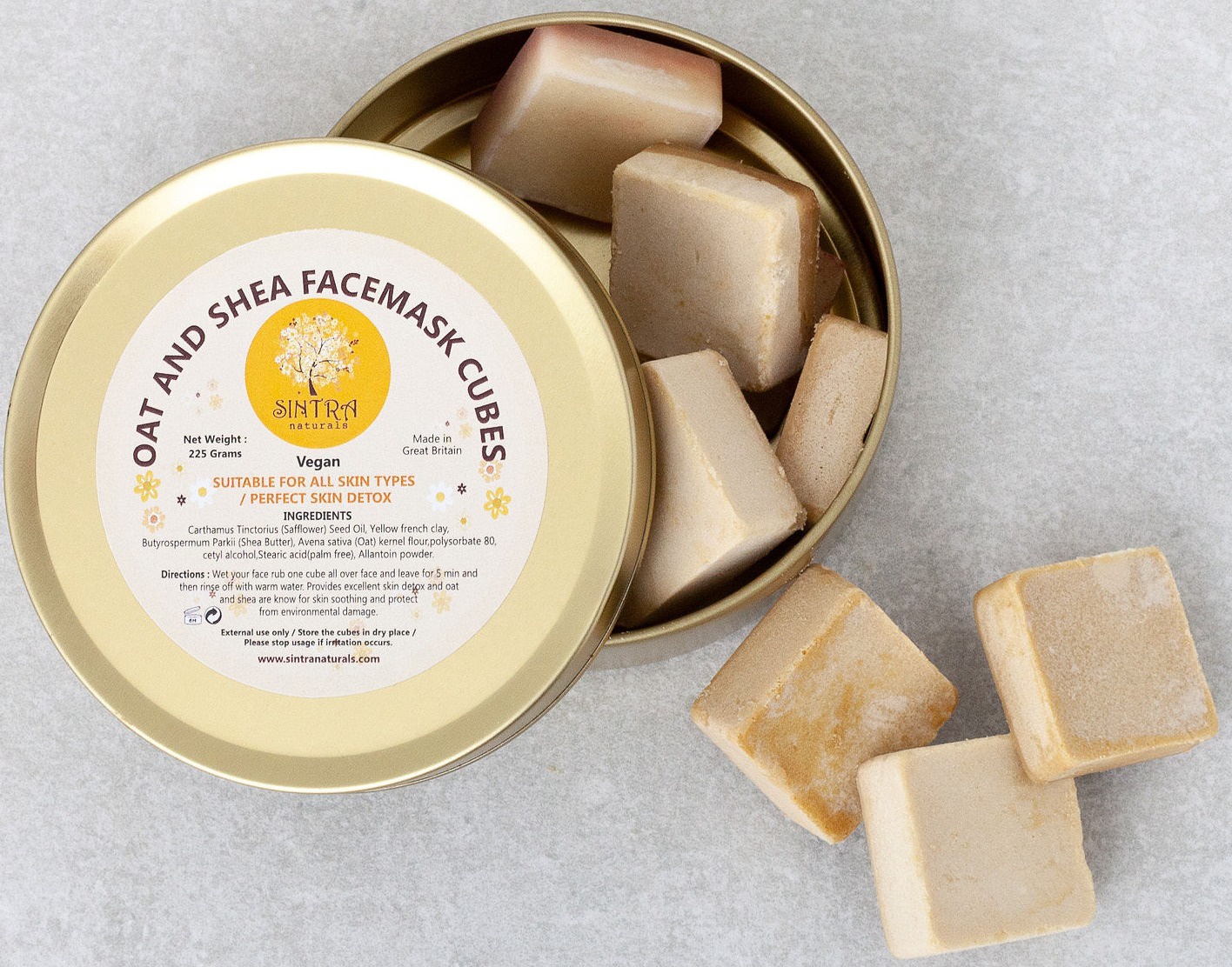 Sintra Naturals Oat And Shea Face Mask Cubes