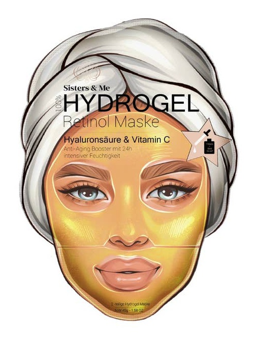 Sisters & Me Anti-Aging Hydrogel Maske Mit Hyaluron Und Vitamin C