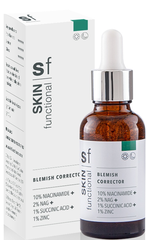 Skin Functional 10% Niacinamide + 2% NAG + 1% Succinic Acid + 1% Zinc- Blemish Corrector