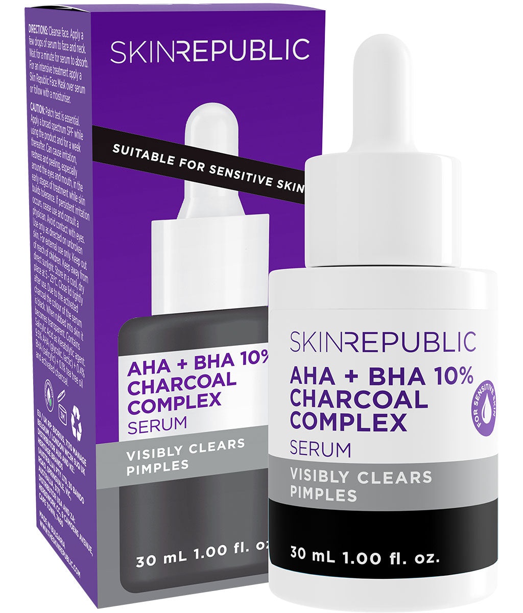 Skin Republic AHA + BHA 10% Charcoal Complex