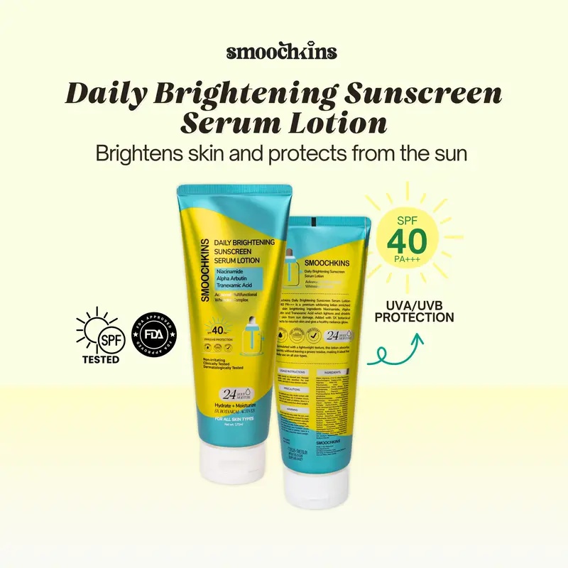 Smoochkins Daily Brightening Sunscreen Serum Lotion