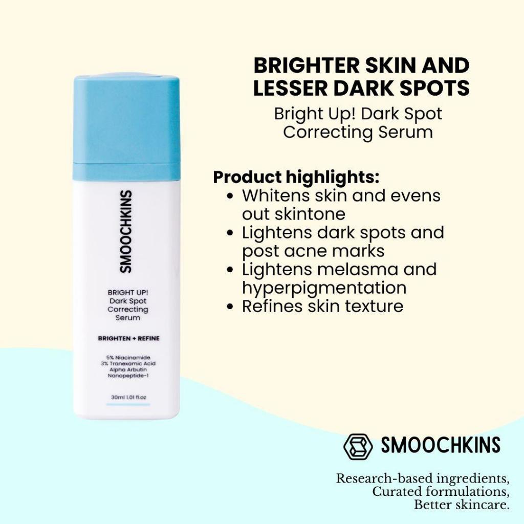 Smoochkins ￼smoochkins Bright Up! Dark Spot Correcting Serum 5% Niacinamide 3% Tranexamic Acid Alpha Arbutin