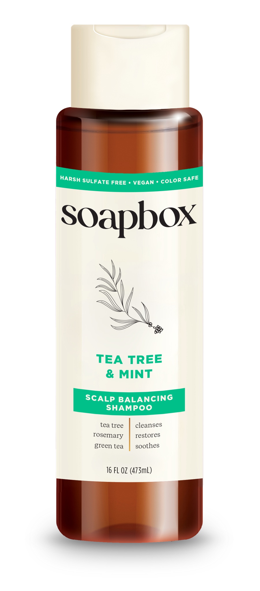 Soapbox Tea Tree And Mint Scalp Balancing Shampoo