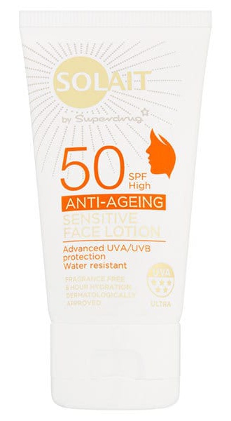 Solait Spf50 Anti-Ageing Sensitive Face Lotion