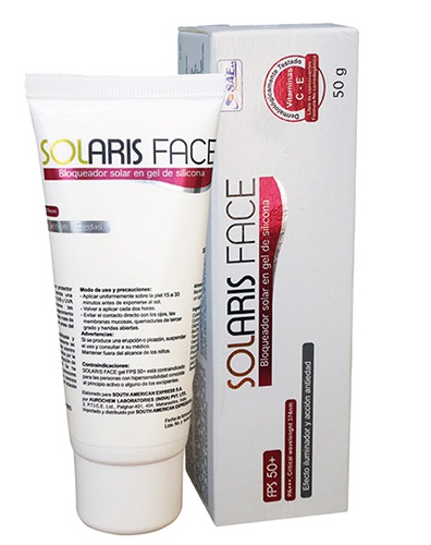 Solaris Face FPS 50+ Bloqueador Solar En Gel De Silicona