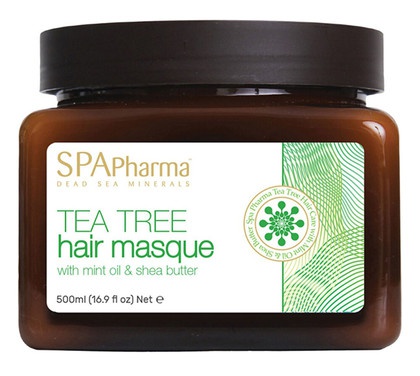 Spa Pharma Hair Mask With Tea Tree Oil And Dead Sea Minerals With Mint And Shea Butter