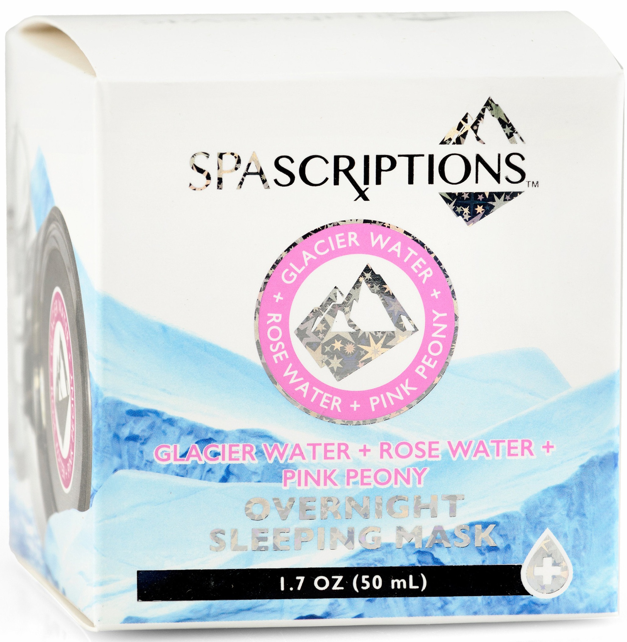 Spascriptions Glacier & Rose Water With Pink Peony Sleeping Mask