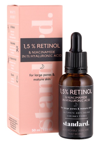 Standard Beuty Retinol Serum 1,5% In Hyaluronic Acid With Niacinamide