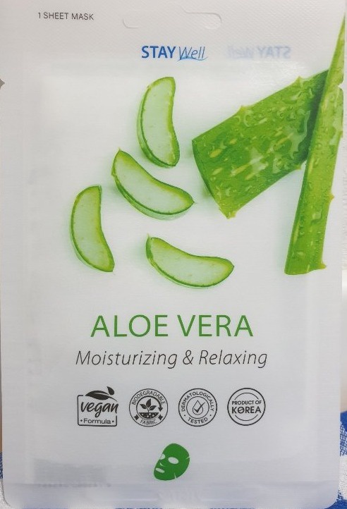 Stay Well Aloe Vera Moisturizing & Relaxing Sheet Mask