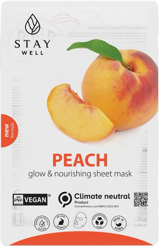Stay Well Peach Glow & Nourishing Sheet Mask