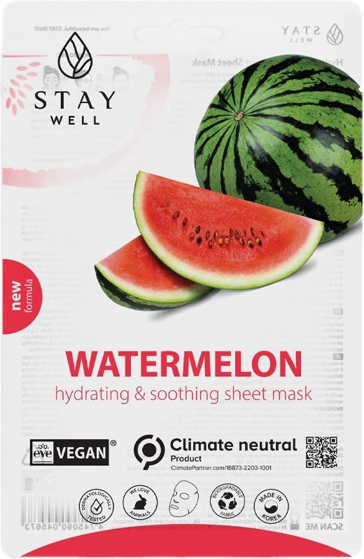 Stay Well Watermelon Hydrating & Soothing Sheet Mask