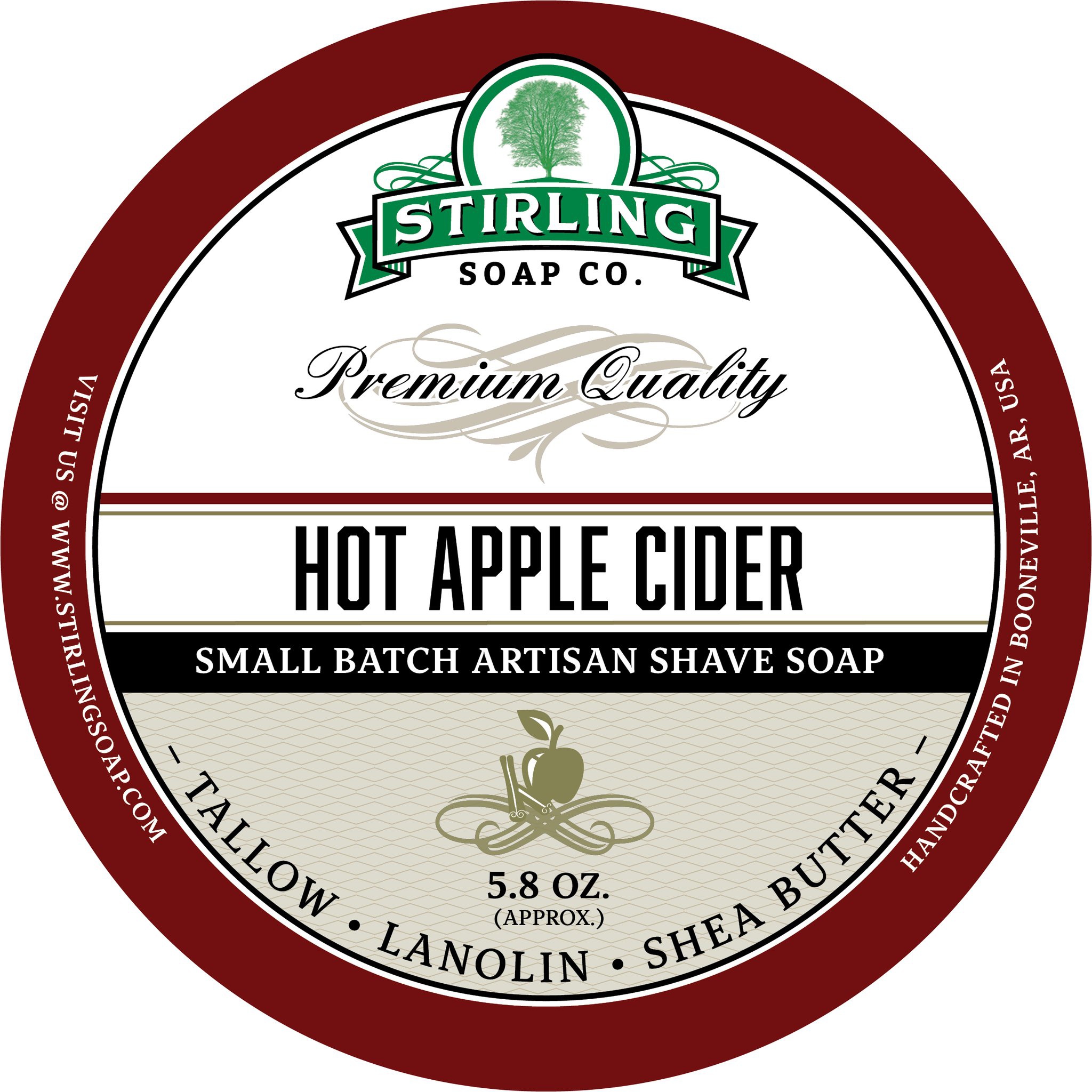 Stirling Soap Co. Hot Apple Cider Shave Soap