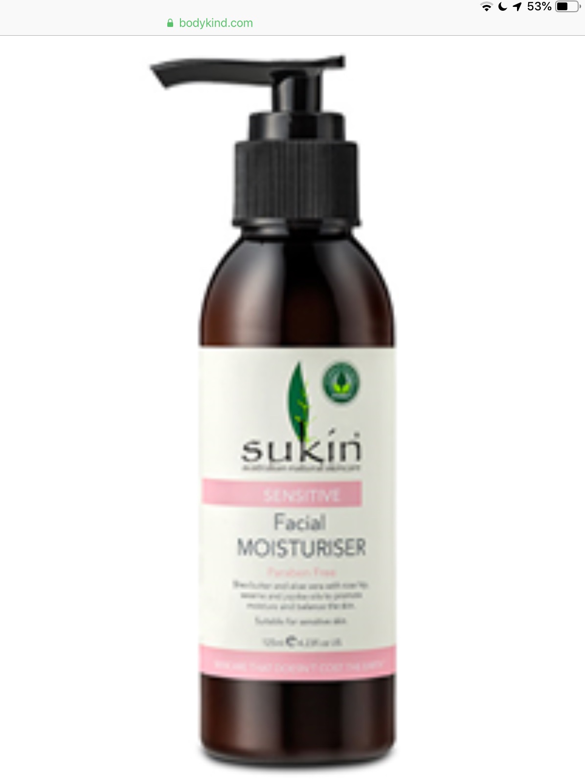 Sukin Sensitive Cleansing Lotion