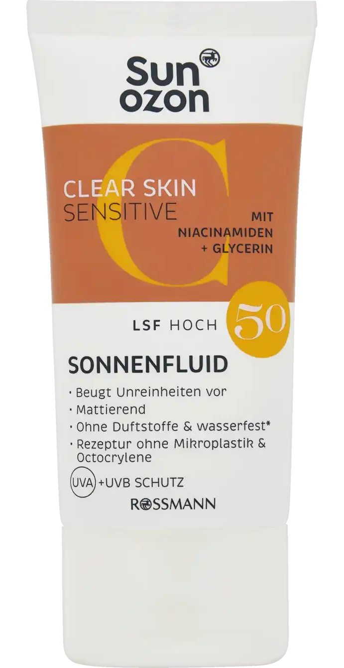 Sun Ozon Clear Skin Sensitive Sonnenfluid LSF 50