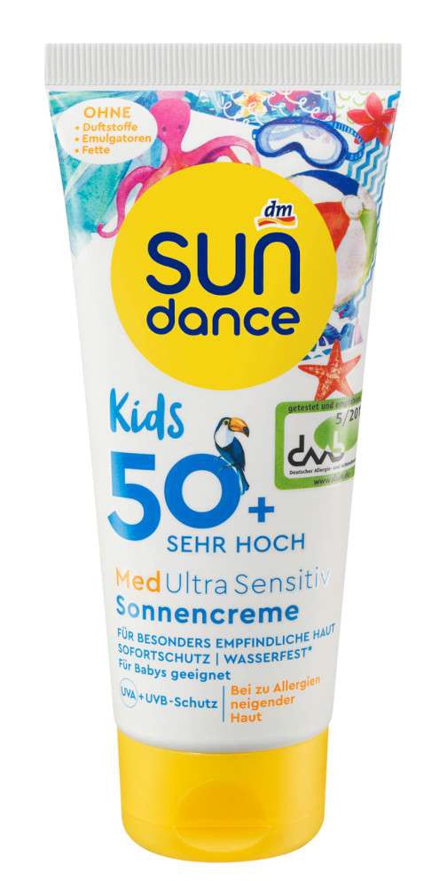 Sun dance Kids 50+ Med Ultrasensitive Suncreme