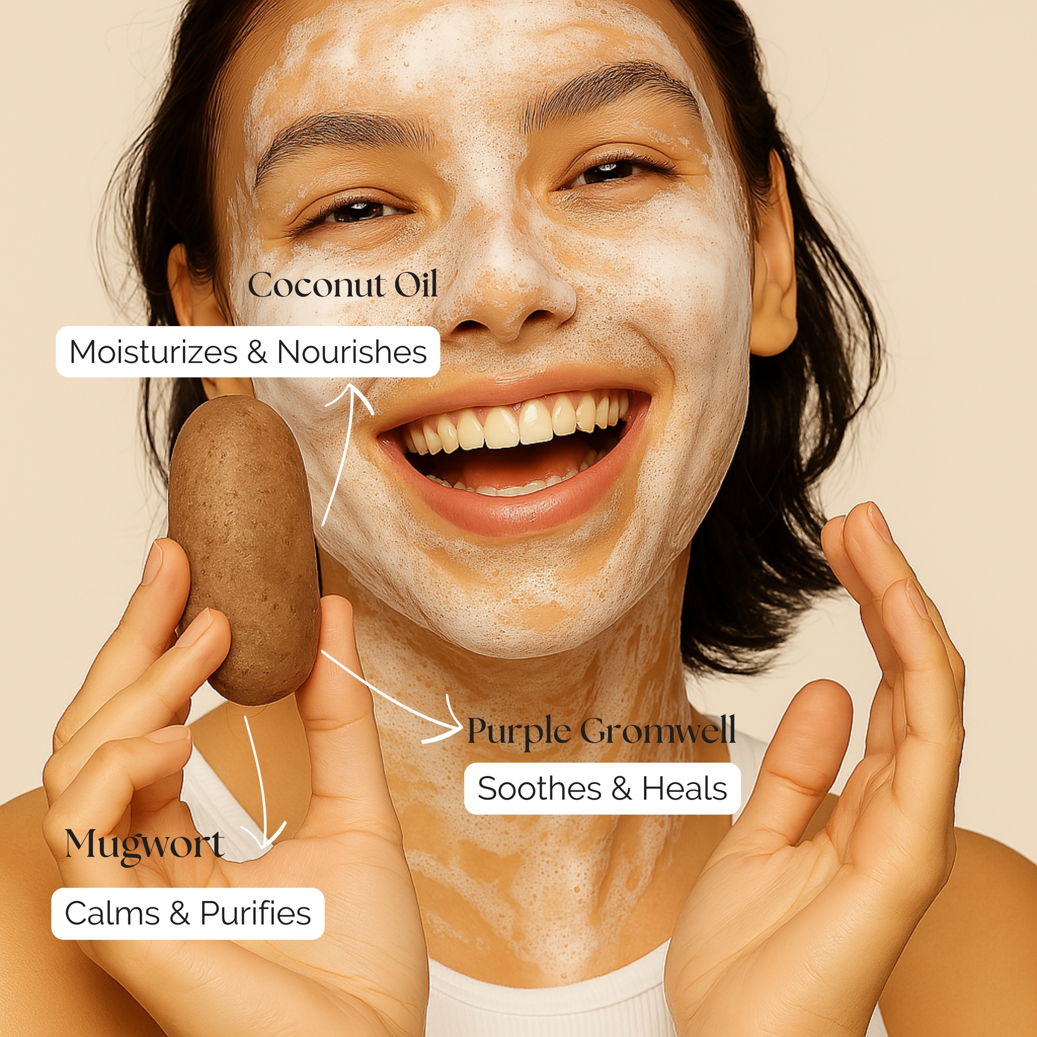 Sunday Glow Mugwort Comforting Luxury Cleansing Bar