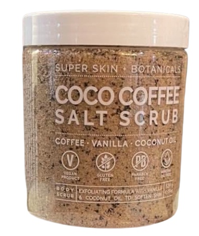 Super Skin + Botanicals Coco Coffee Salt Scrub