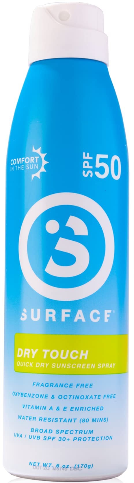 Surface Dry Touch Quick Dry Sunscreen Spray