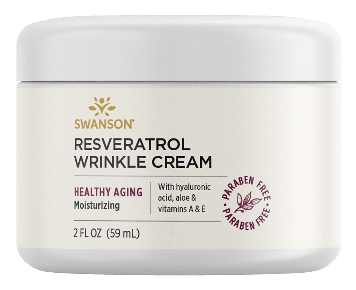 Swanson Resveratrol Wrinkle Cream With Hyaluronic Acid
