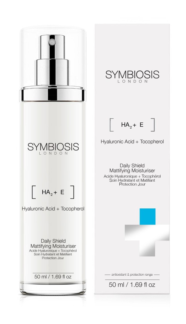 Symbiosis London Hyaluronic Acid + Tocopherol - Daily Shield Mattifying Moisturiser