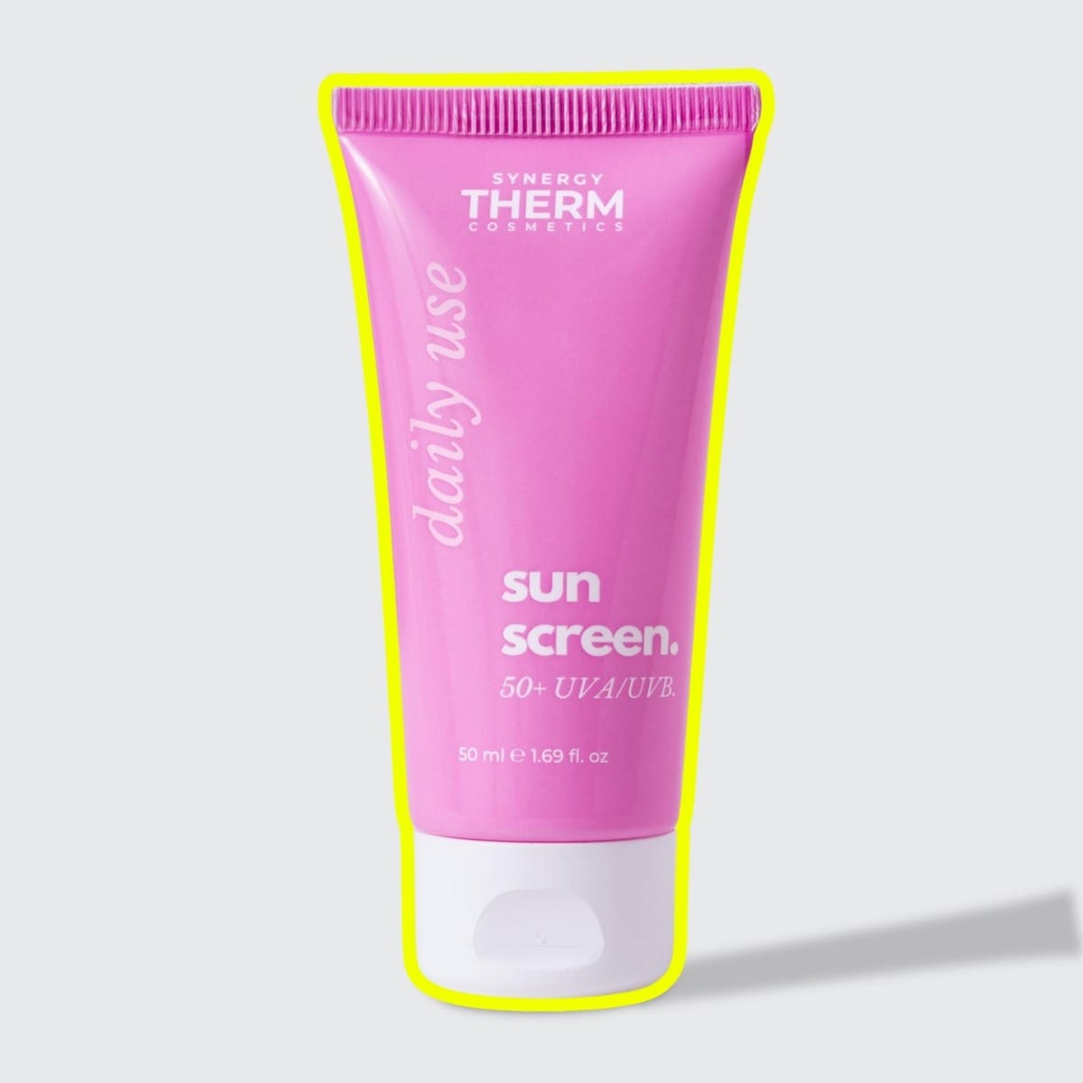 Synergy Therm SPF50 Face Cream, Daily Use Sunscreen 50+, Broad Spectrum Moisturiser With Sunscreen That Protects Against UVA/UVB Rays