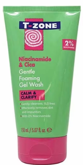 T-Zone Niacinamide And Cica Gentle Face Wash