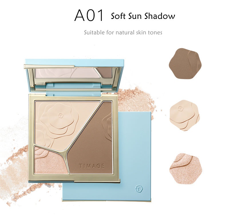 TIMAGE Matte & Shimmer Highlighter Contour Palette (3.0)