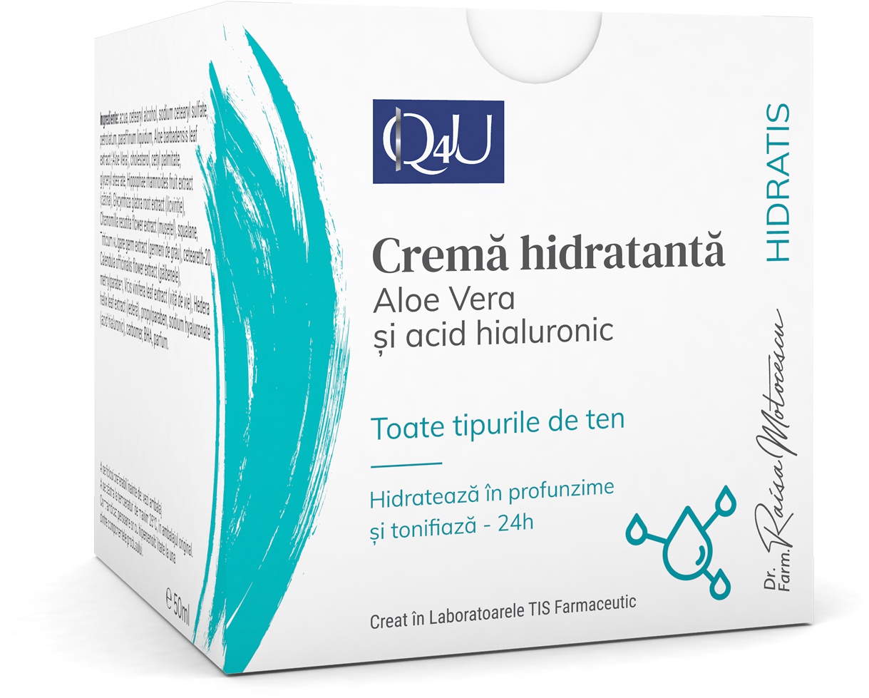 TIS farmaceutic Crema Hidratanta Cu Aloe Vera Si Acid Hialuronic