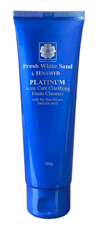Tenamyd Cosmetic Sữa Rửa Mặt Dành Cho Da Dầu Mụn / Fresh White Sand By Tenamyd Platinum Acne Care Clarifying Foam Cleanser