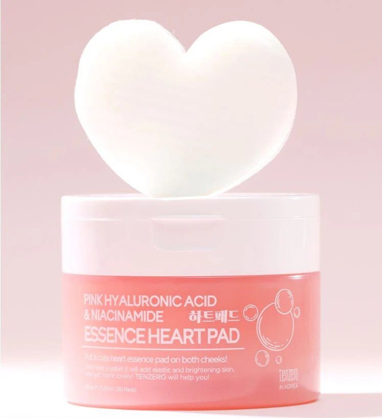 Tenzero Pink Hyaluronic Acid Niacinamide Serum Heart Pad
