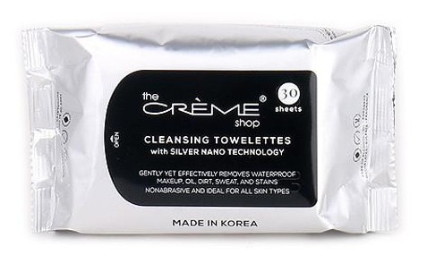 The Creme Shop Cleansing Towelettes With Silver Nano Technology
