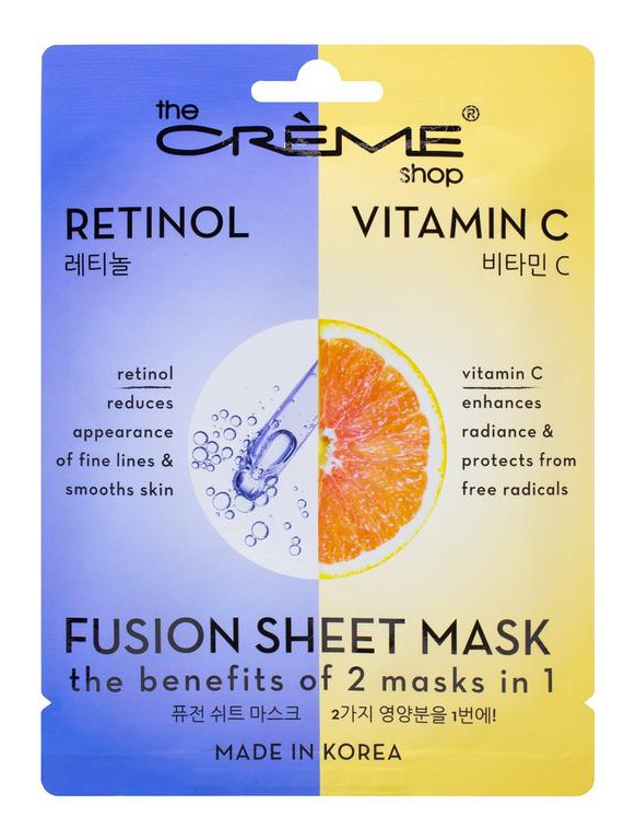 The Creme Shop Retinol & Vitamin C Fusion Sheet Mask
