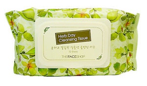 The Face Shop Herb Day Cleansing Tissue Ingredients