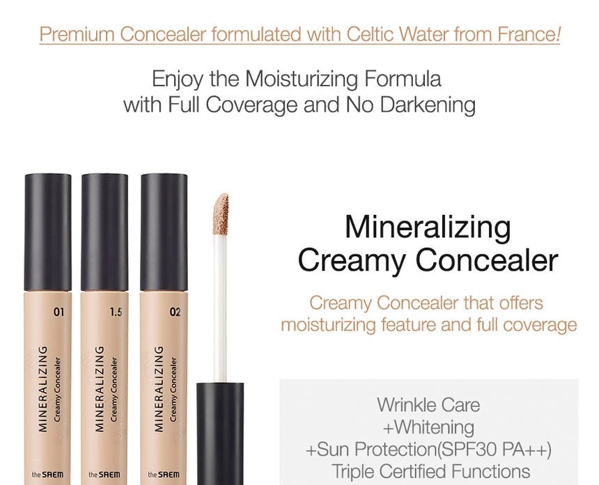 The Saem Mineralizing Creamy Concealer Spf30 Pa++