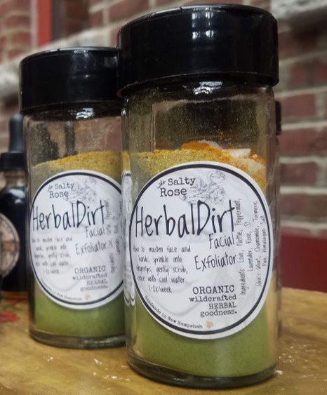 The Salty Rose Herbal Dirt Facial Exfoliator