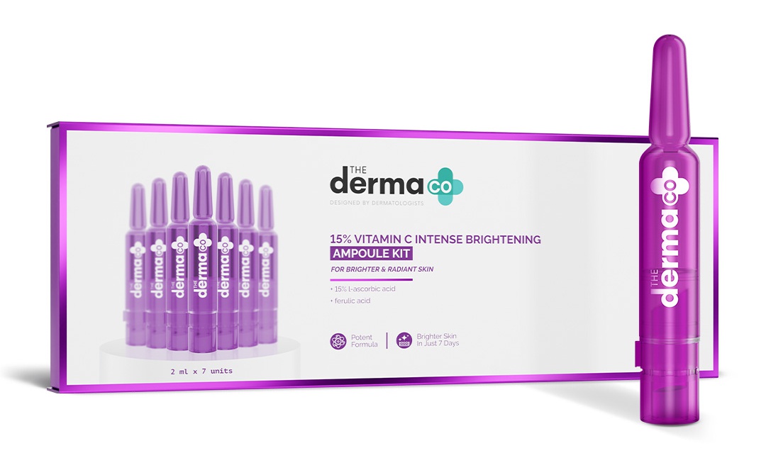 The derma CO 15% Vitamin C Intense Brightening Ampoule Kit