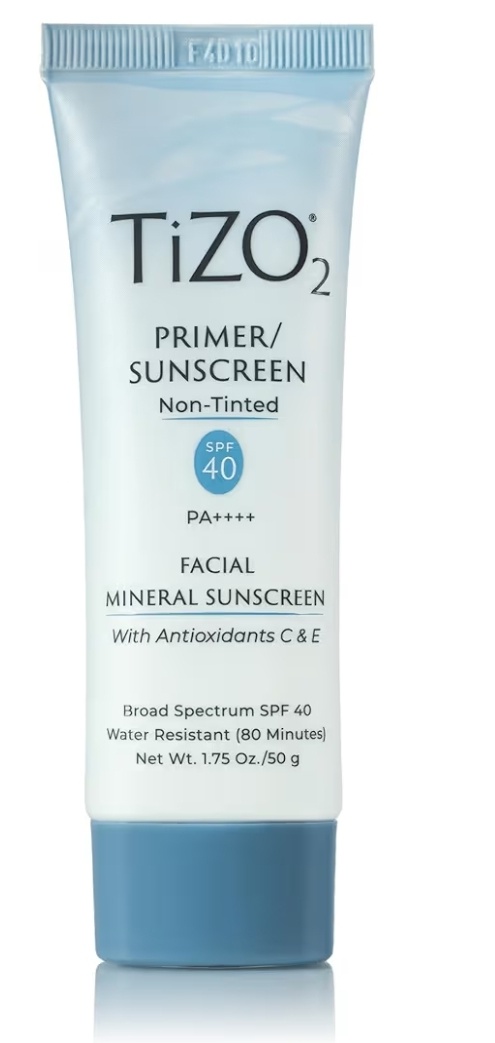 TiZO2 Facial Mineral Sunscreen And Primer, Non-tinted Broad Spectrum SPF 40