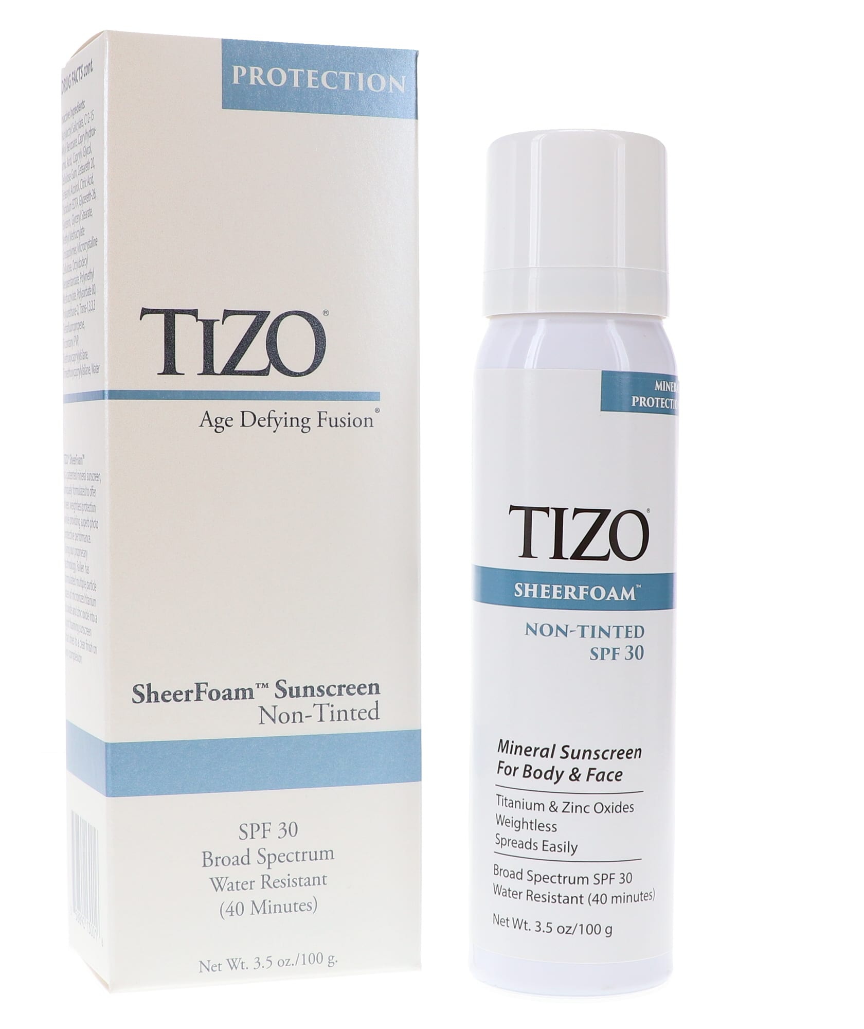 Tizo SheerFoam Body & Face Sunscreen non-tinted