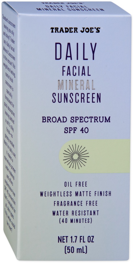 Trader Joe's Daily Facial Mineral Sunscreen SPF 40