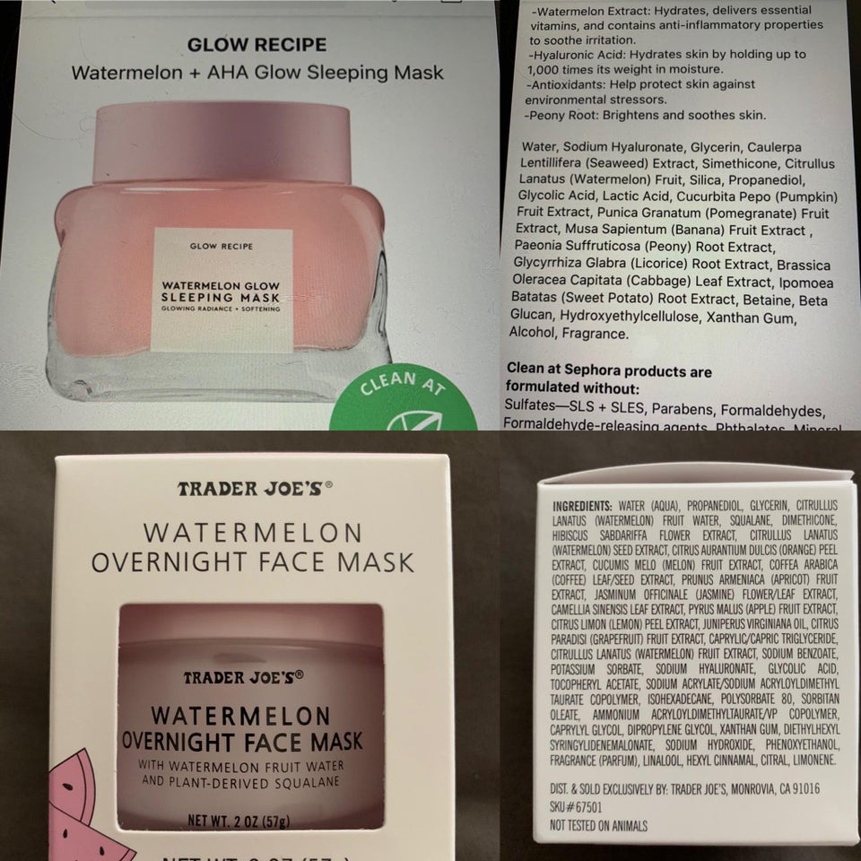 Trader Joe's Watermelon Overnight Face Mask