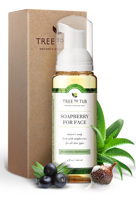 Tree to Tub Soapberry Facial Cleanser Awakening Peppermint