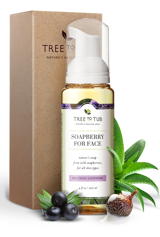 Tree to Tub Soapberry Facial Cleanser Relaxing Lavendar