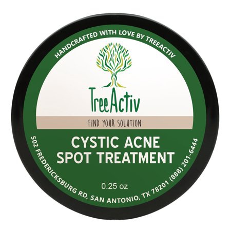 TreeActiv Cystic Acne Spot Treatment, Bentonite Clay & Tea Tree Essential Oil