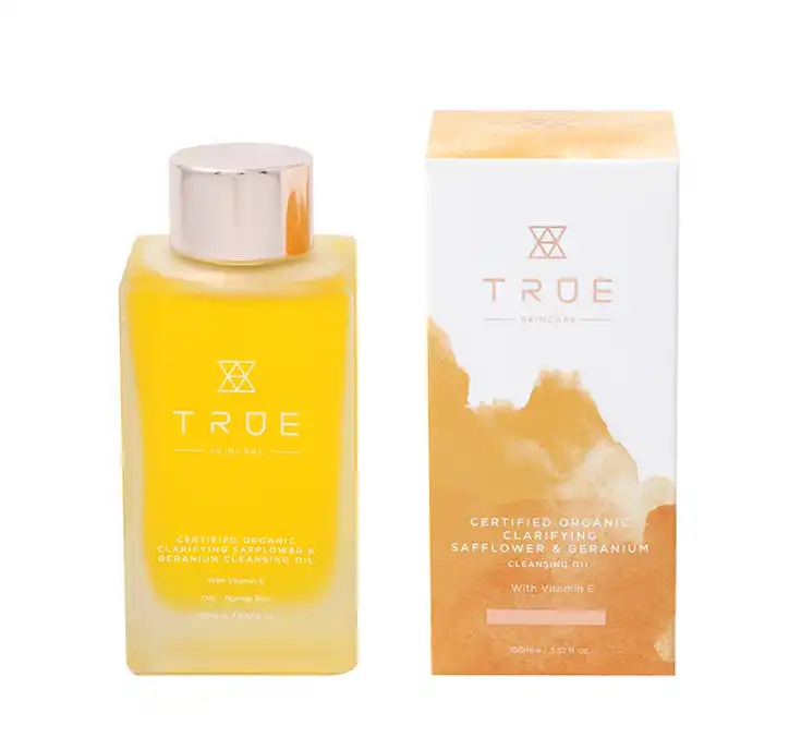 True Skincare Organic Clarifying Safflower & Geranium Cleansing Oil