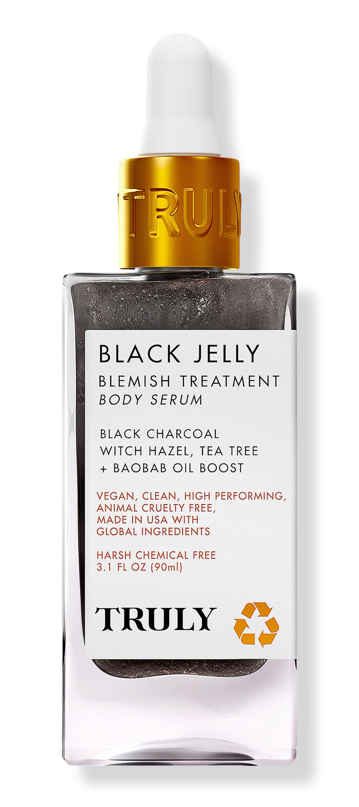 Truly Beauty Organic Beauty Black Jelly Blemish Treatment Body Serum+boost~ Charcoal