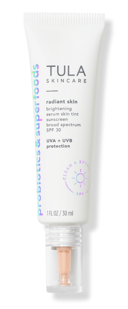 Tula Brightening Serum Skin Tint Sunscreen Broad Spectrum SPF 30