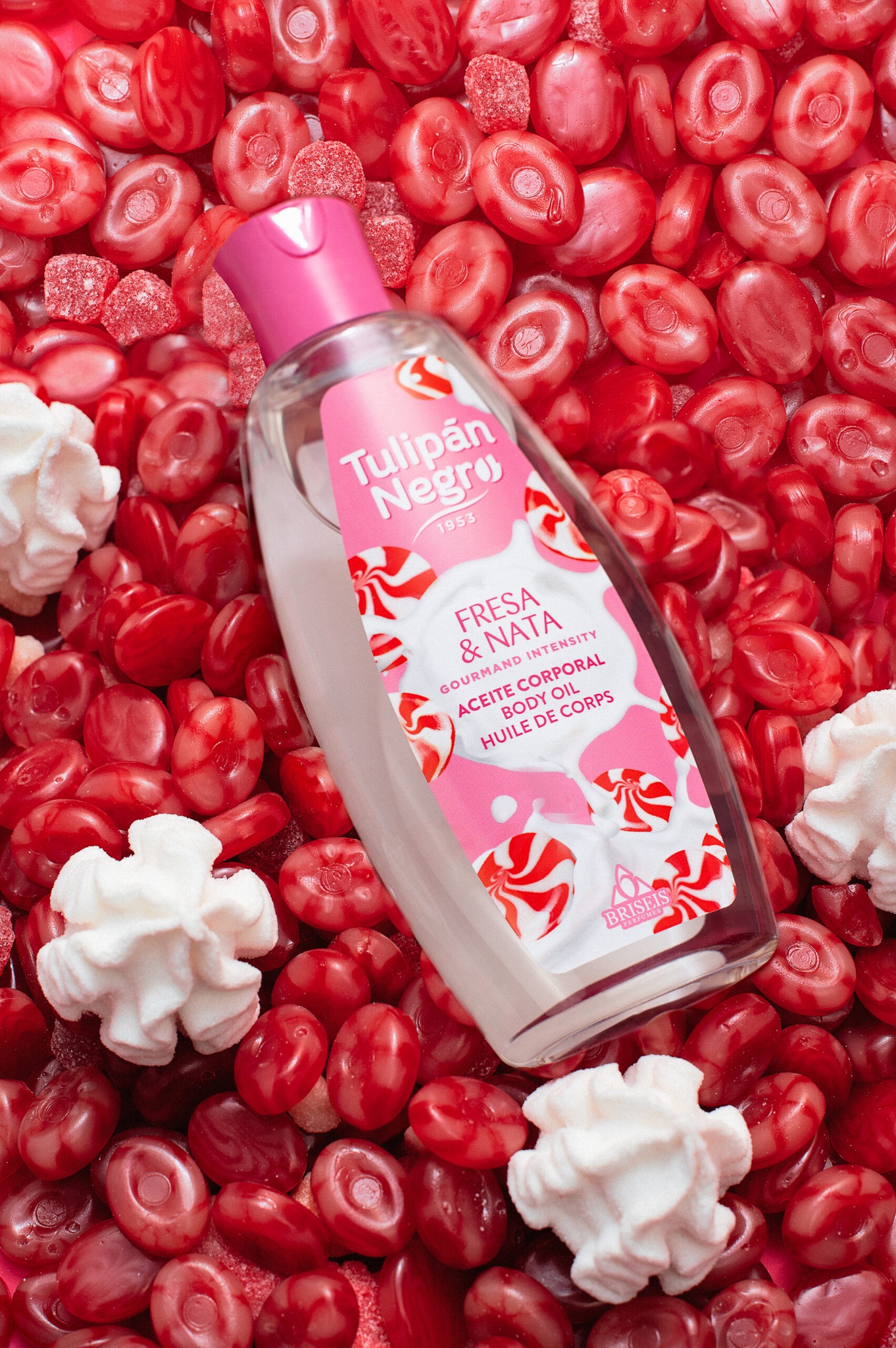 Tulipán Negro Aceite Corporal Fresa & Nata [Strawberry & Cream Body Oil]