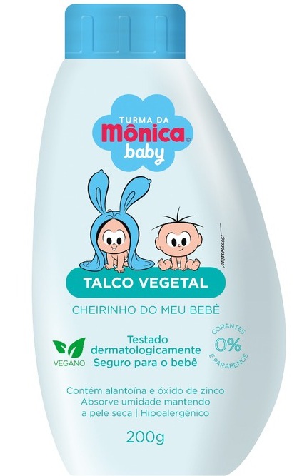 Turma da Mônica Talco Vegetal Cheirinho Do Meu Bebê
